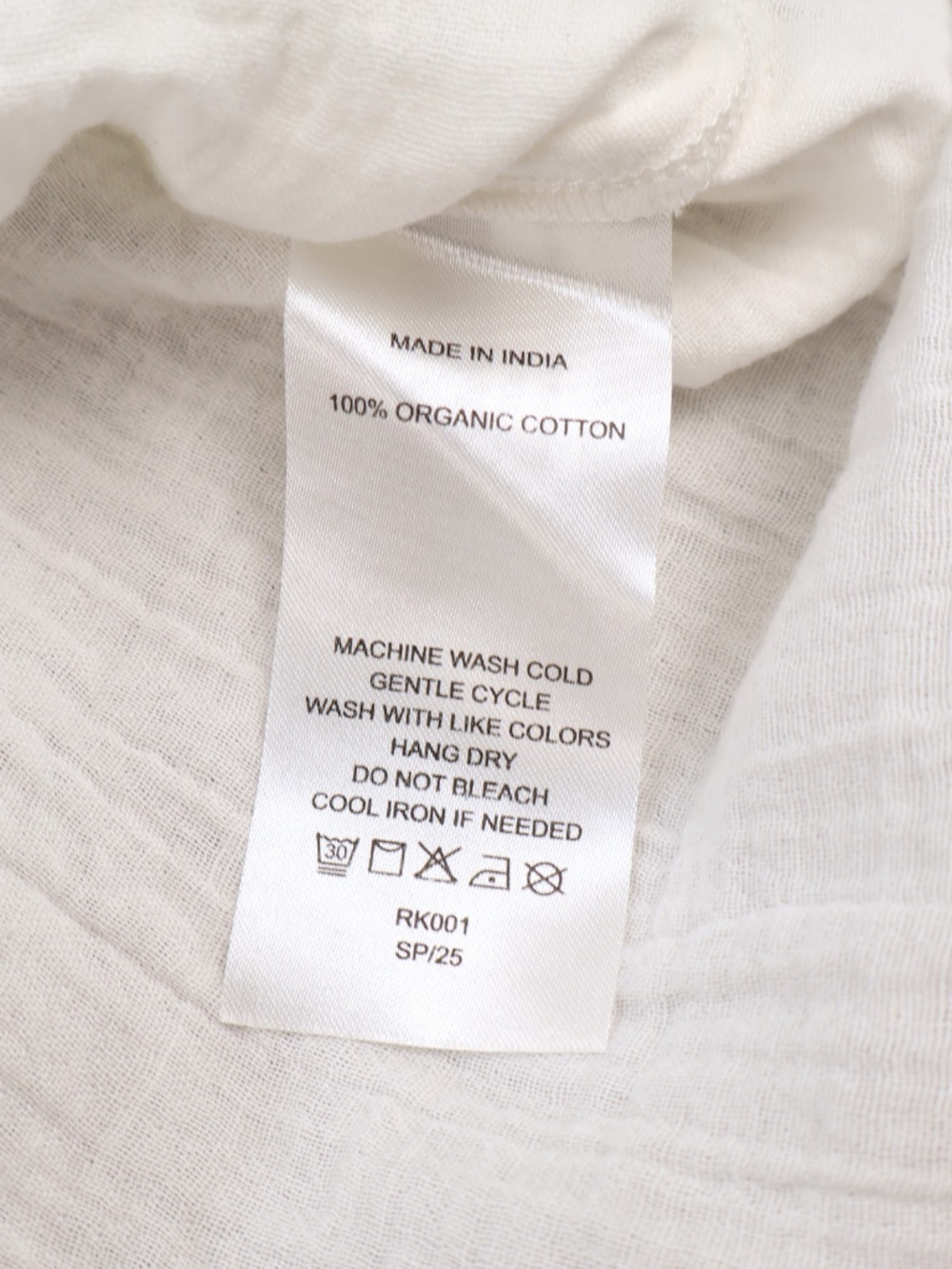 Quince White Organic Cotton Gauze Top Size Large NWT Minimalist Blouse - Picture 7 of 7